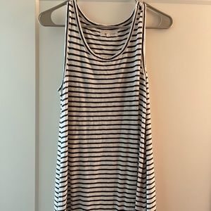 LOFT Lou & Grey striped maxi beach dress with side slits